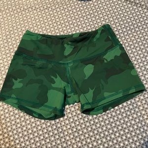 Rogue green camo shorts